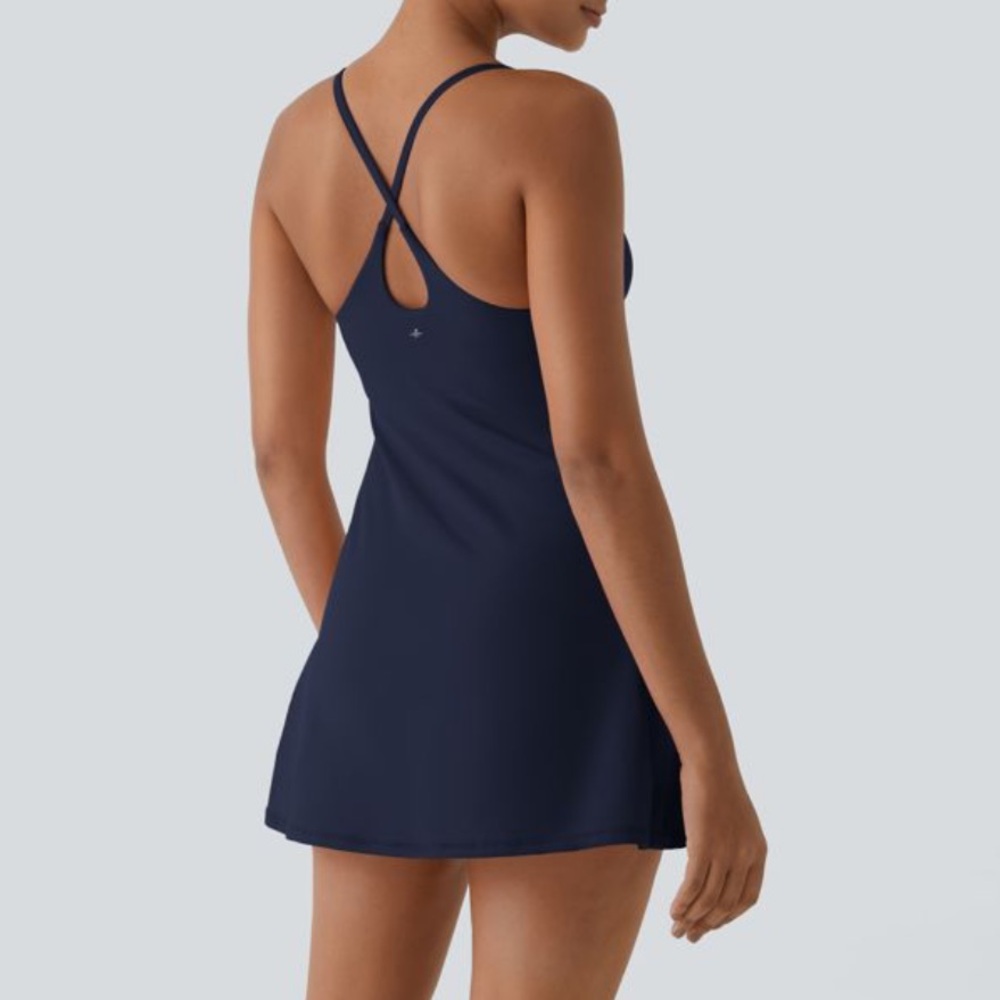Stylish Navy Blue Strappy Dress